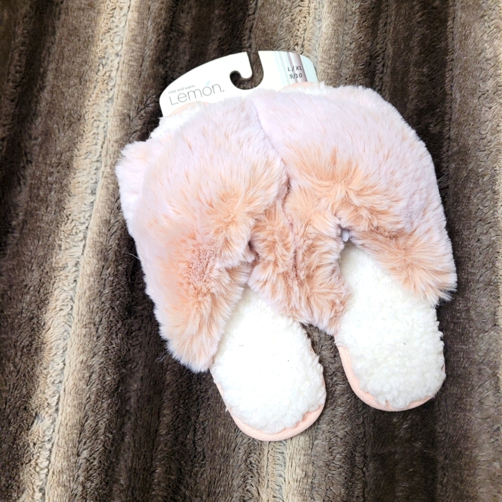 Lemon Collection slippers size L/xl 9-10